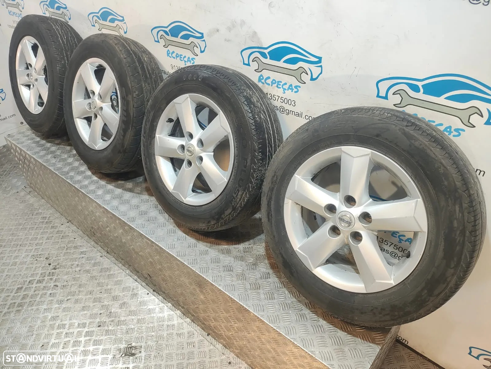 Conjunto Jante Jantes 16 Originais Nissan Qashqai J10 6.5J ET40 5x114.3 N3160140 - 12