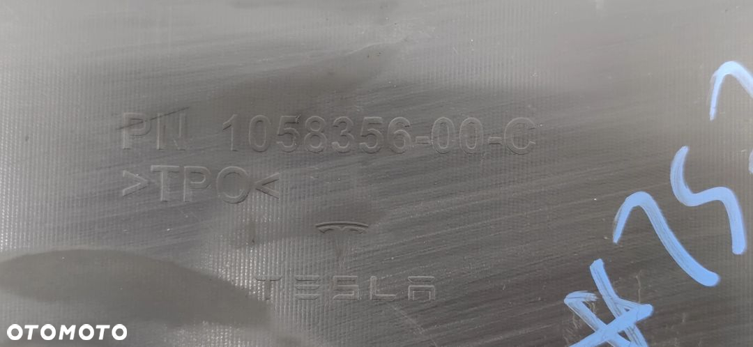 PŁYTA DOLNA ZDERZAK TYŁ TESLA X - 4