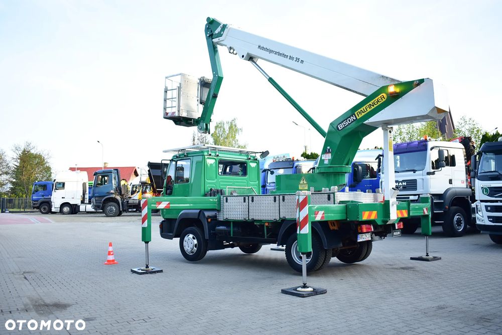 MAN LE 8.180 Zwyżka 28m. / Palfinger Bison TKA 28/ Podnośnik koszowy/ Arbeitsbühne/ Hubsteiger/ Hebebühne  / Sprowadzony z Niemiec ! - 16