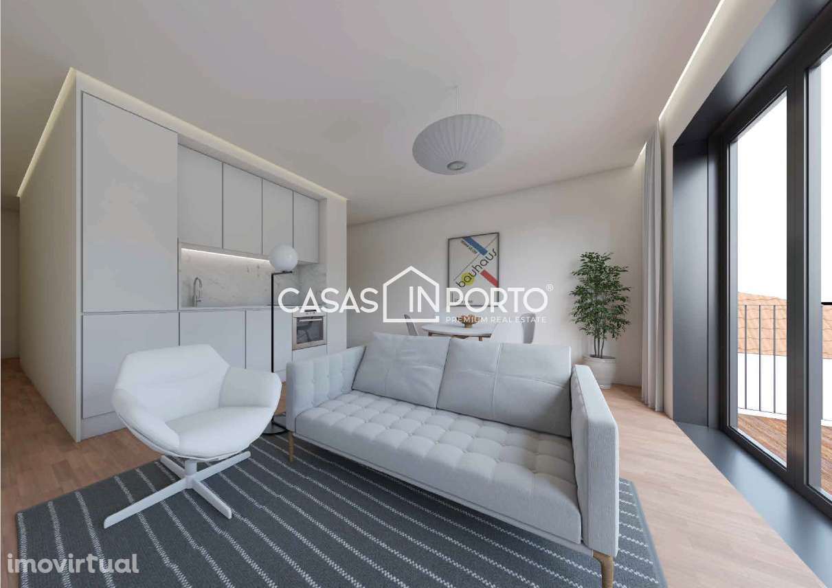 T1  de charme com varanda e terraço, próximo à Praça das Flores - Grande imagem: 3/12