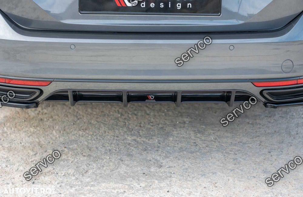 Difuzor bara spate Volkswagen Passat B8 R-Line 2015- v4  Maxton Design - 2