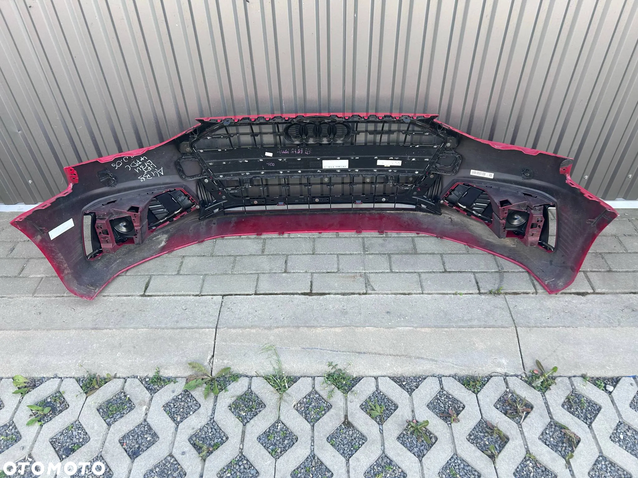 Audi A4 B9 Lift 8W Zderzak Przód Przedni Kompletny LY3U 4xPDC - 6