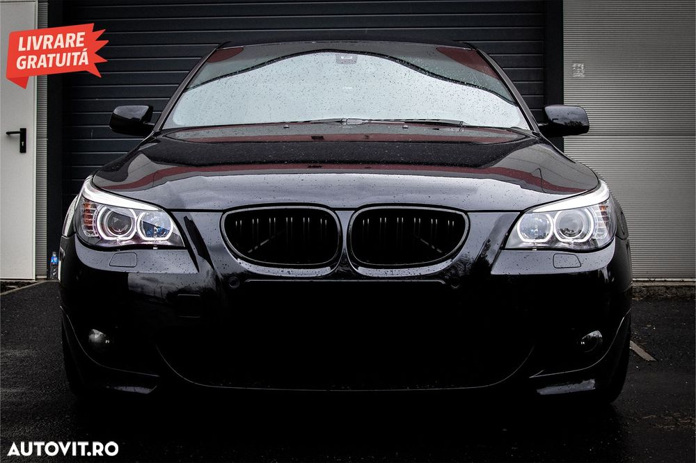 Faruri LED Dayline Angel Eyes BMW Seria 5  E60 E61 (2003-2007) LCI Design- livrare gratuita - 9