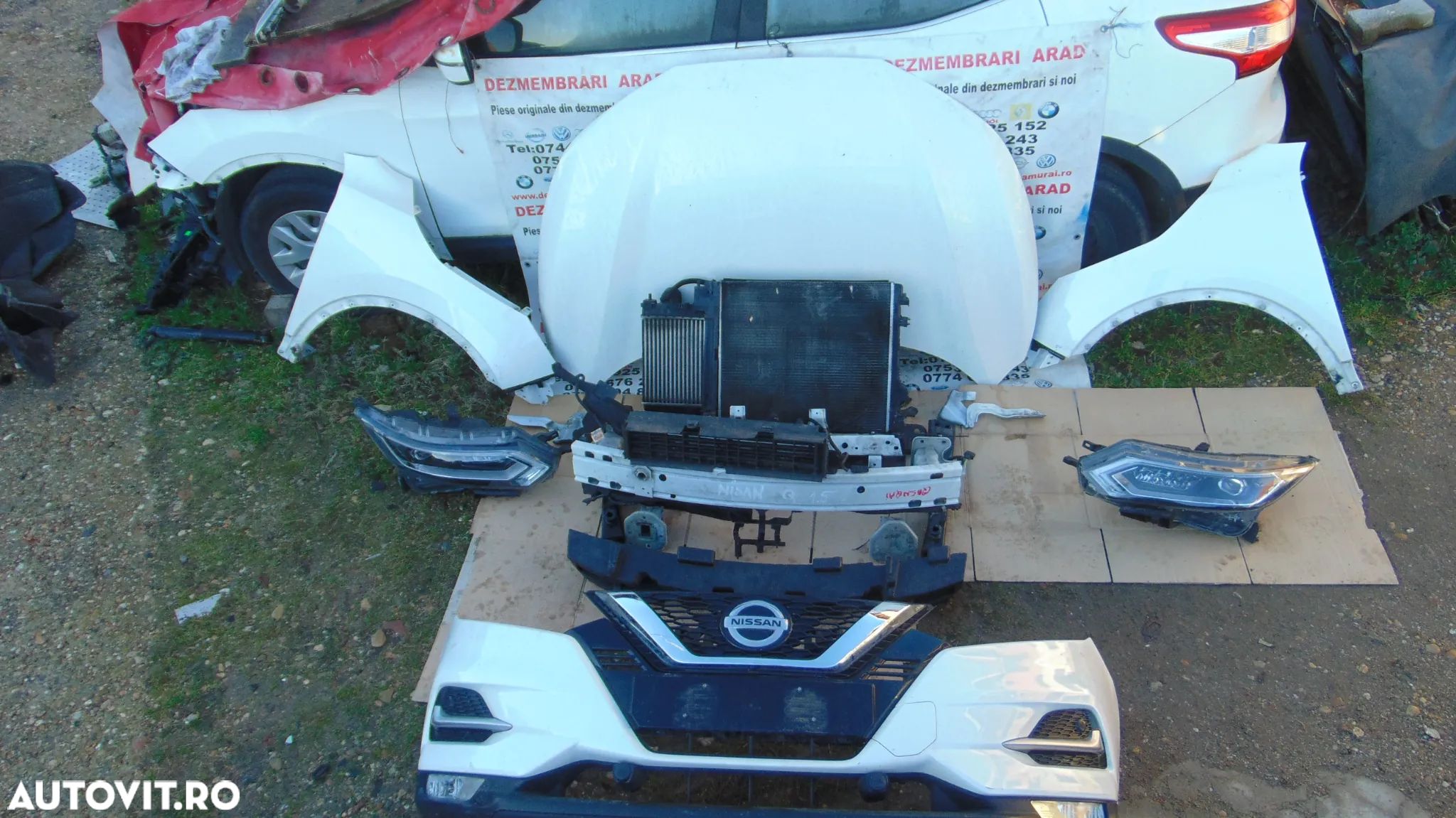 Fata completa Nissan qashqai 2017-2021 bara faruri capota aripi radiatoare ventilator trager far ar - 1