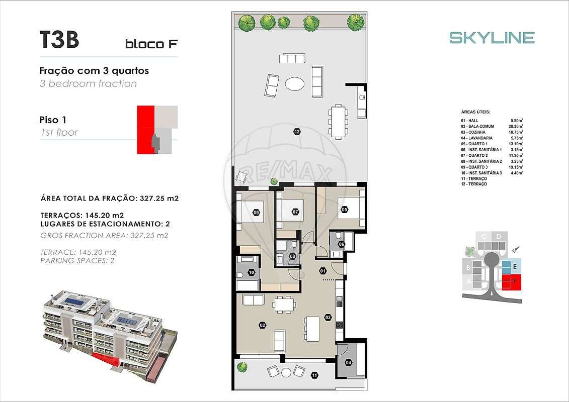 Apartamento T3 para venda - Grande imagem: 2/11