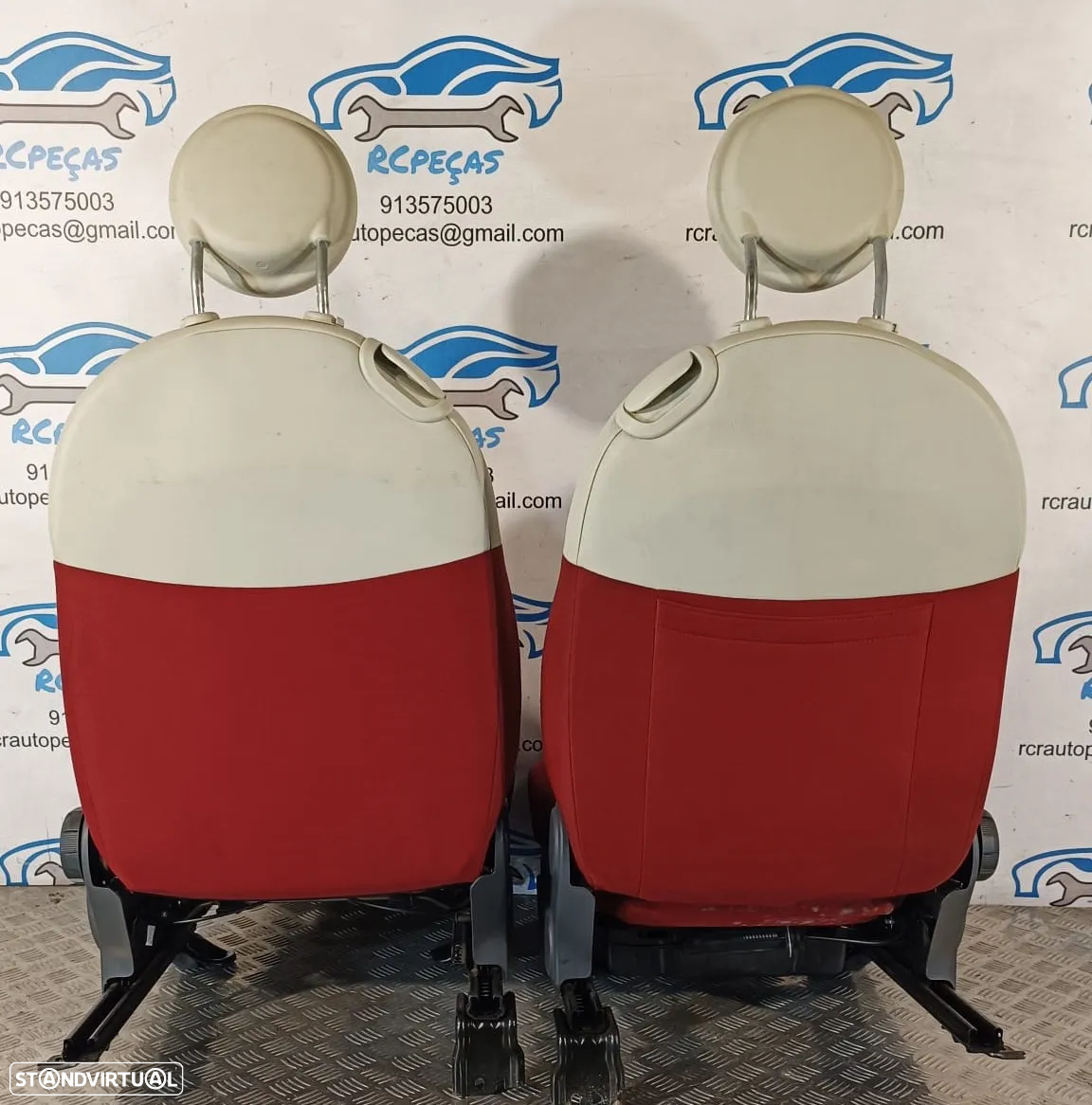 BANCO BANCOS FIAT 500 312 TECIDO AIRBAG QUARTELAS - 5