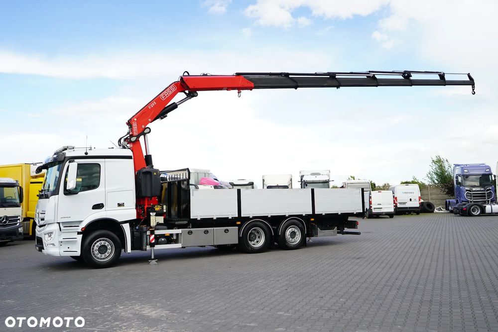 Mercedes-Benz ACTROS / 2543 / 6 X 2 / SKRZYNIOWY + HDS / FASSI F 295 / WYS. 16,5 M / PILOT / OŚ SKRETNA - 4