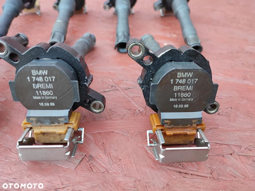 BMW E38 / E39 / E31 ORYGINALNY KPL. CEWKI ZAPŁONOWE BREMI 8 SZTUK DO GAMY SILNIKÓW  M62B3.5 / M62B4.0 / M62B4.4 V8  O NR. 1 748 017 OEM - 4