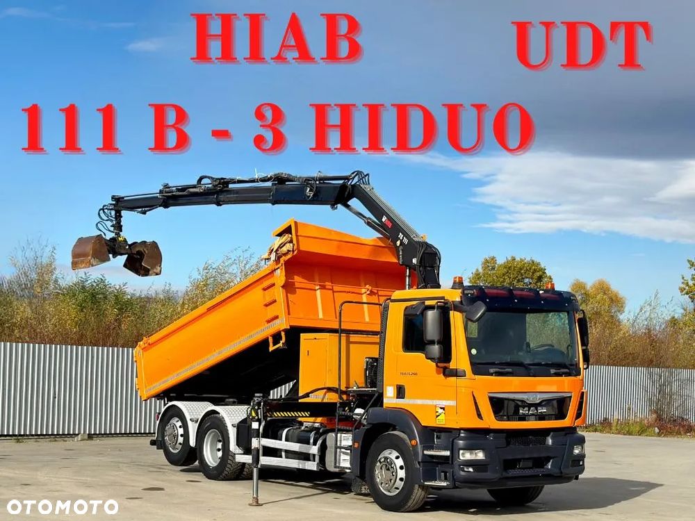 MAN TGM 26.290 * WYWROTKA 4,60 m* HIAB 111 B-3 HIDUO + PILOT