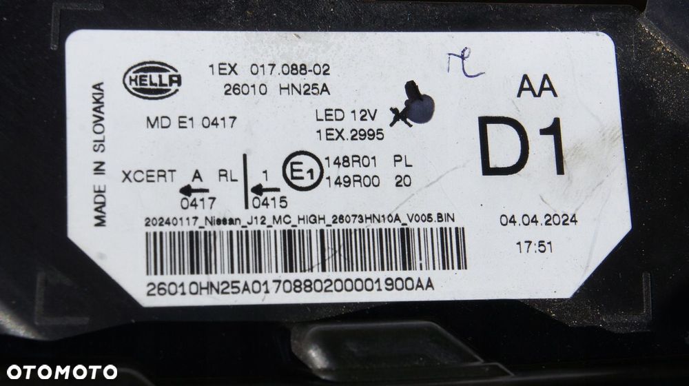 PRZEDNIA LEWA PRAWA LAMPA NISSAN QASHQAI III FULL LED J12 LIFT - 9