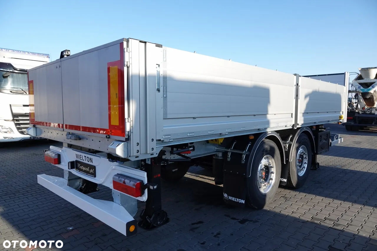 Wielton PRZYCZEPA BURTOWA / DO BUDOWLANKI / NOWA / 2025 ROK / DOSTĘPNA OD RĘKI / WAGA: 3800 KG / ALUFELGI - 6