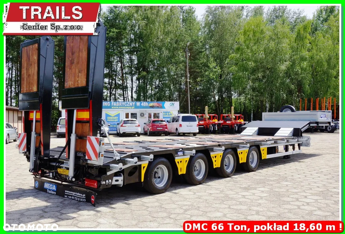 Inny Niska podłoga 4-osie, rozciągana dł. 18,60 m,  własne PTO, NAJAZDY HYDRAULICZNE. !!! - 18