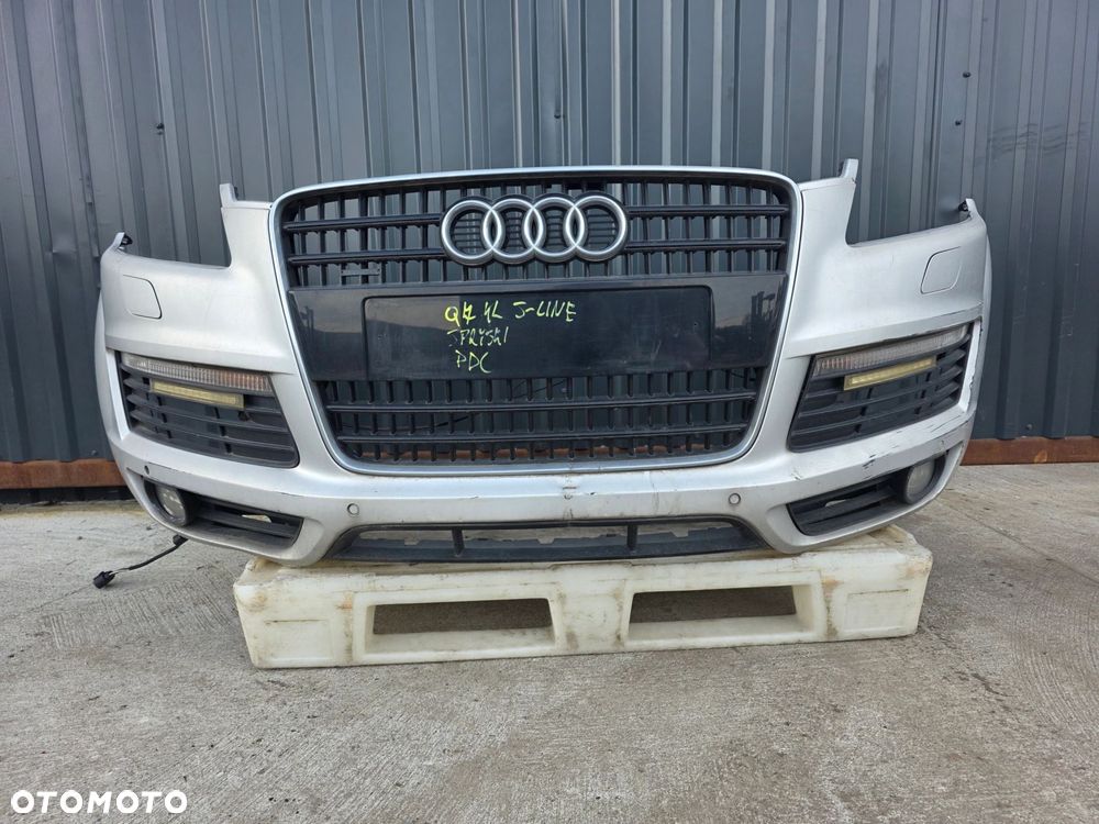 ZDERZAK PRZÓD AUDI Q7 4L S LINE SPRYSKI PDC KOMPLETNY ORYGINAŁ ! - 3