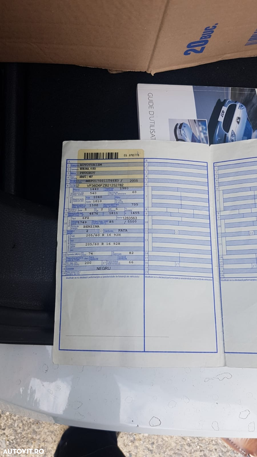 Dezmembrari  Peugeot 407  2004  > 0000 1.8 Benzina - 31