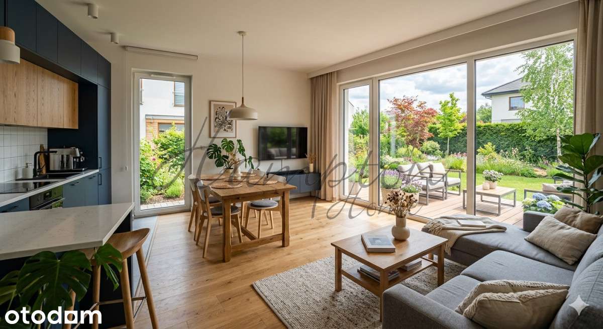 Nowoczesny segment 82,80 m² | 4 Pokoje | Ogród