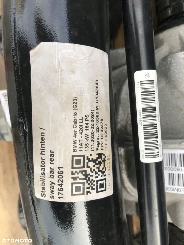 BMW 4 G23 ZAWIESZENIE TYŁ TYLNE BELKA ZWROTNICA BMW 4 G23 CABRIO PRZEBIEG 1 KM - 15