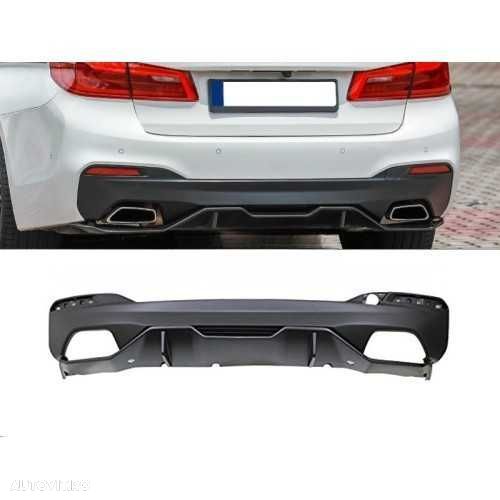 Difuzor Prelungire Model Performance Bara M BMW G30 G31, Negru+Carbon - 1