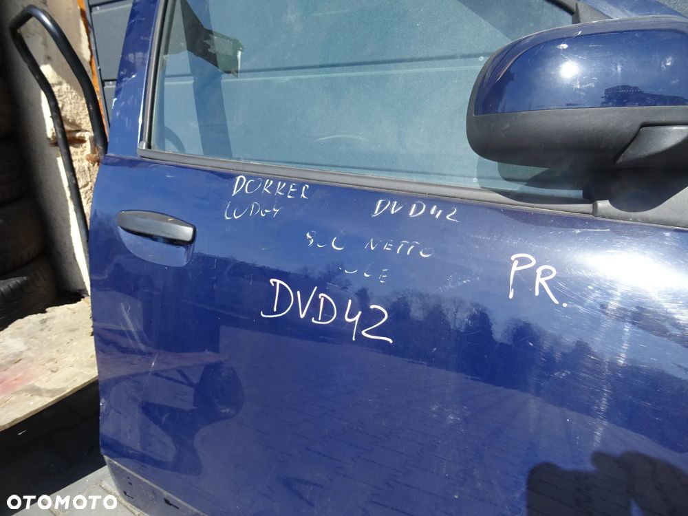 DACIA DOKKER LODGY DRZWI PRAWE DVD42 SZYBA PODNOSNIK ZAMEK KLAMKA LUSTERKO LISTWA BOCZNA CZESCI PYTAC - 5
