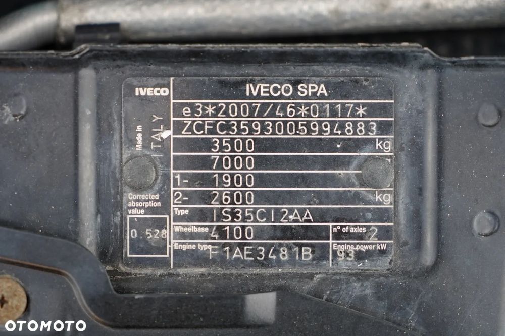 Iveco DAILY 35-130 / WYWROTKA / BRYGADÓWKA - 7 MIEJSC  / BLIŹNIAK / MANUAL / SPROWADZONY - 38
