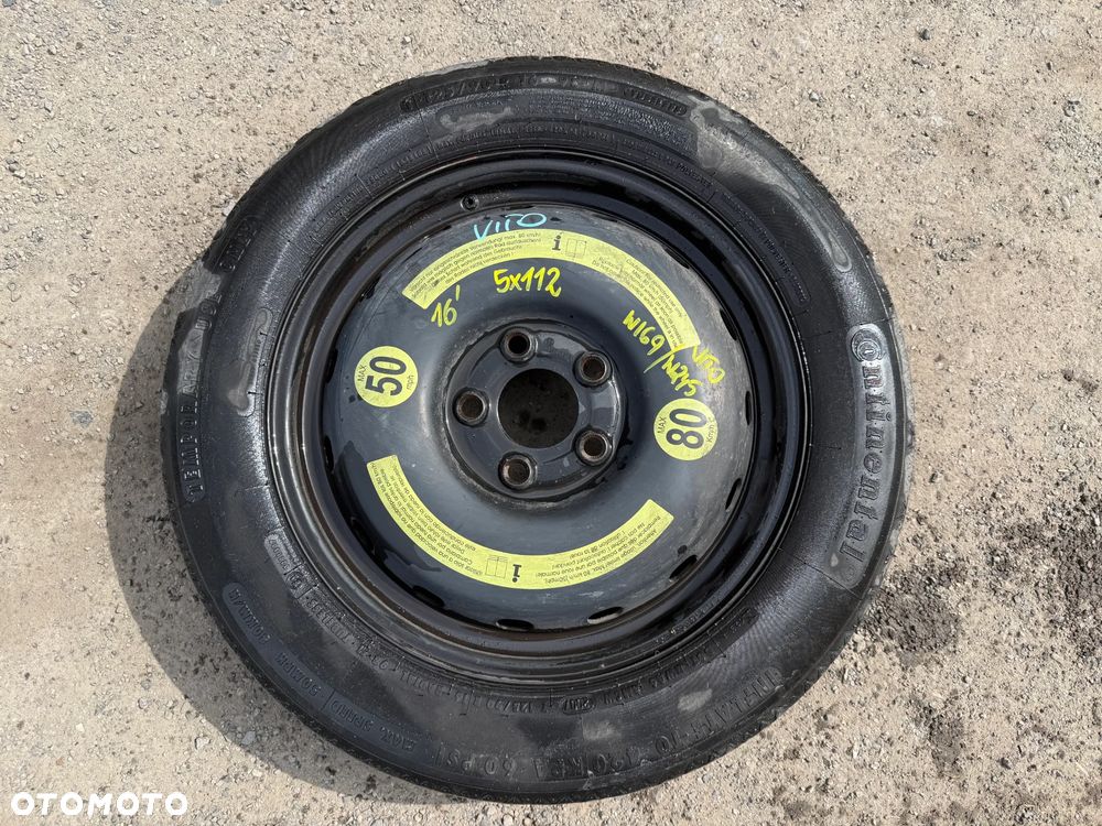 Koło dojazdowe dojazdówka 16' 5x112 Mercedes 1694000802 125/90 - 1
