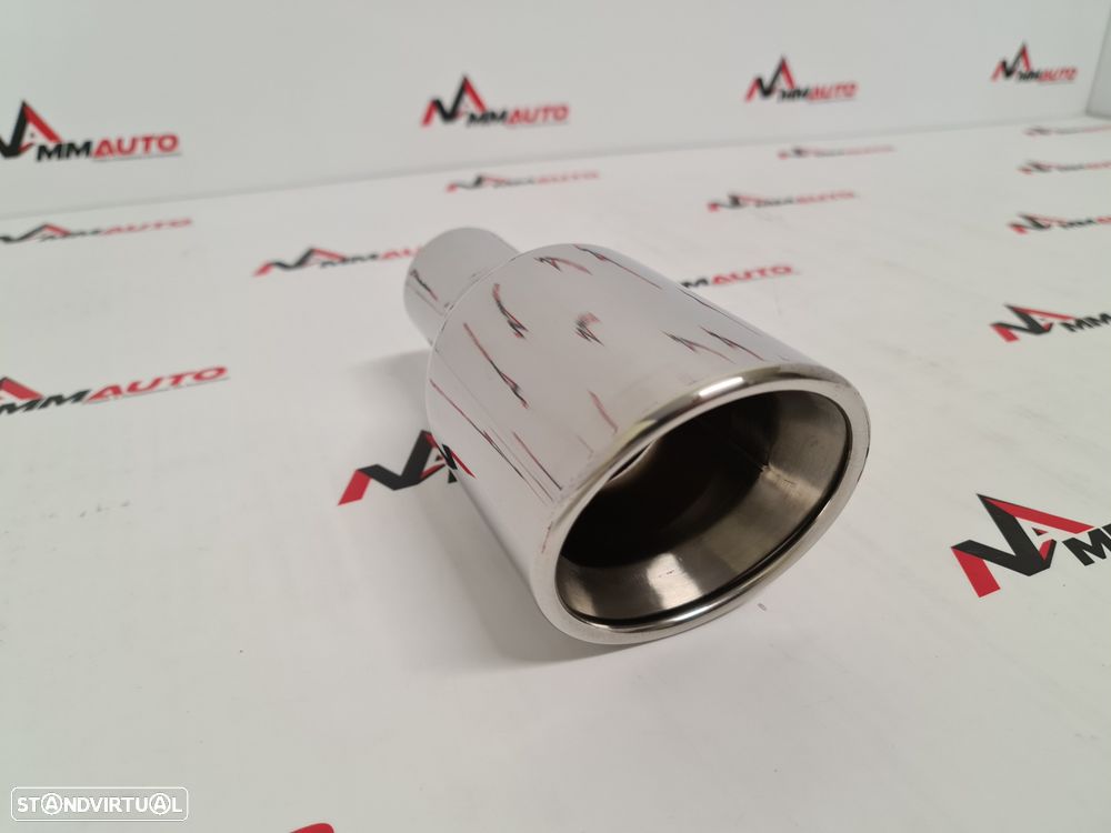 Ponteira Inox Redonda Obliqua 102mm - 2