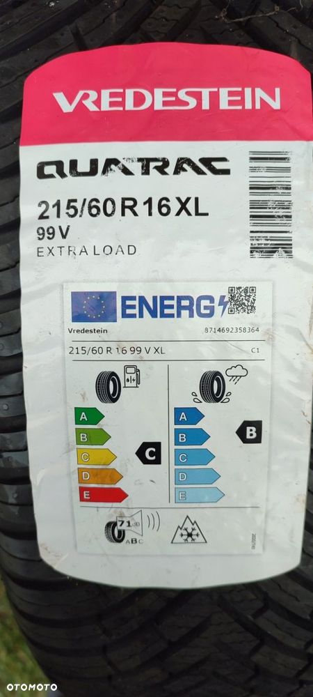 Opona Vredestein Qatrac 215/60/16 99V 2021r 8mm Nieużywana 1szt. - 2