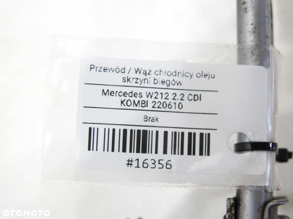 PRZEWÓD OLEJU SKRZYNI AUTOMAT W212 2.2 CDI - 7