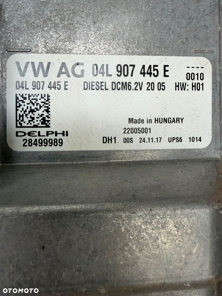 KOMPUTER STEROWNIK SILNIKA VOLKSWAGEN AUDI Q2 1.6 TDI 115KM 04L907445E - 2