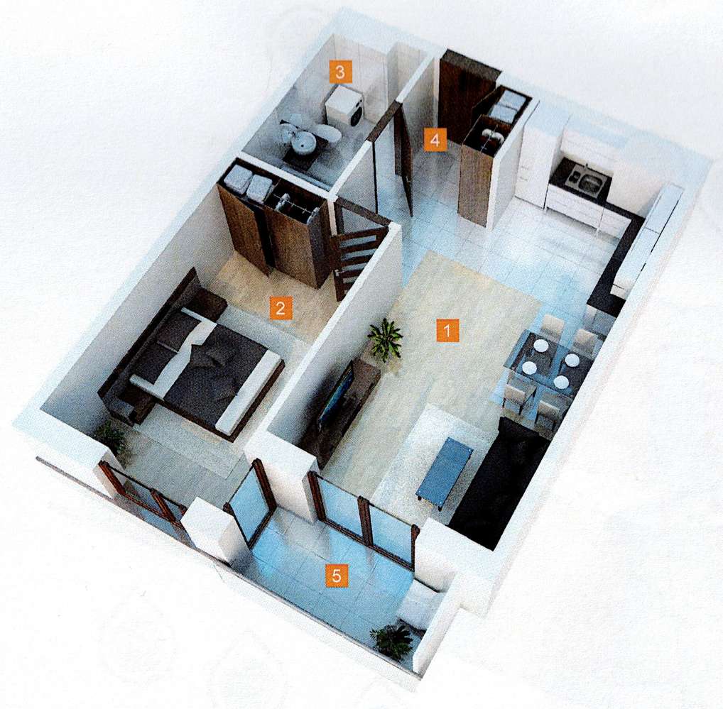 2 pokoje | 50,48 m² | balkon | klimatyzacja | światłowód + TV | Meiera