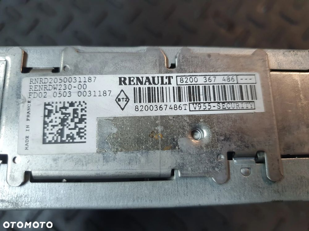 RADIO ODTWARZACZ CD FABRYCZNE RENAULT MEGANE II 8200367486 - 3