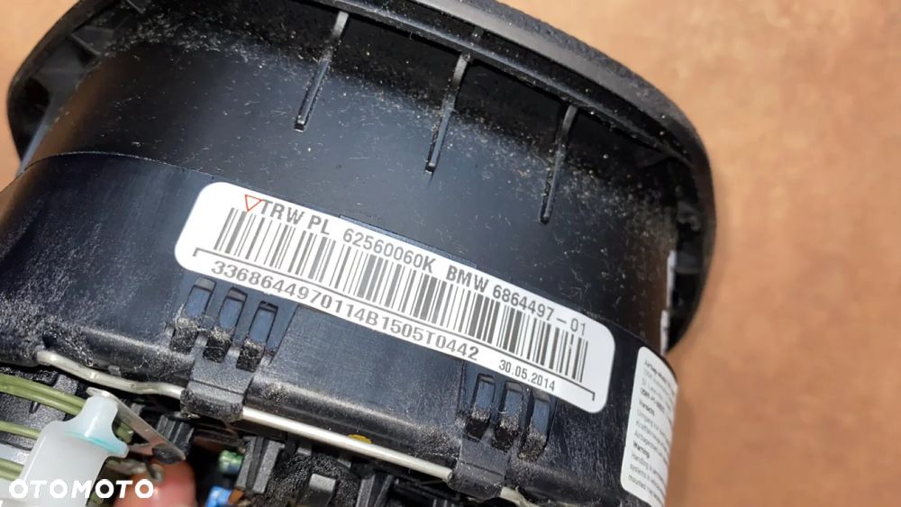 BMW F30 F31 AIRBAG PODUSZKA KIEROWCY 6864497 - 3