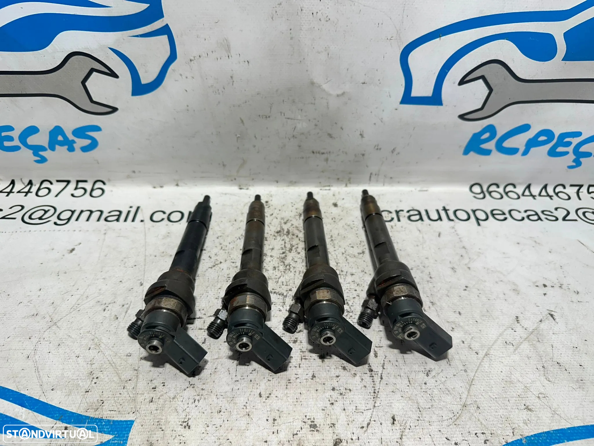.Conjunto de 4 injetores Bosch BMW 2.0D 16v N47D20 N47 N47N 116D 118D 316D 318D 118cv 143cv 2006 - 2016 - 9