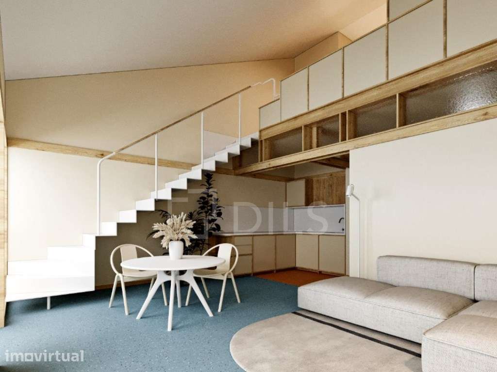 Apartamento T1 Duplex com Varanda na Rua do Almada - Grande imagem: 2/20