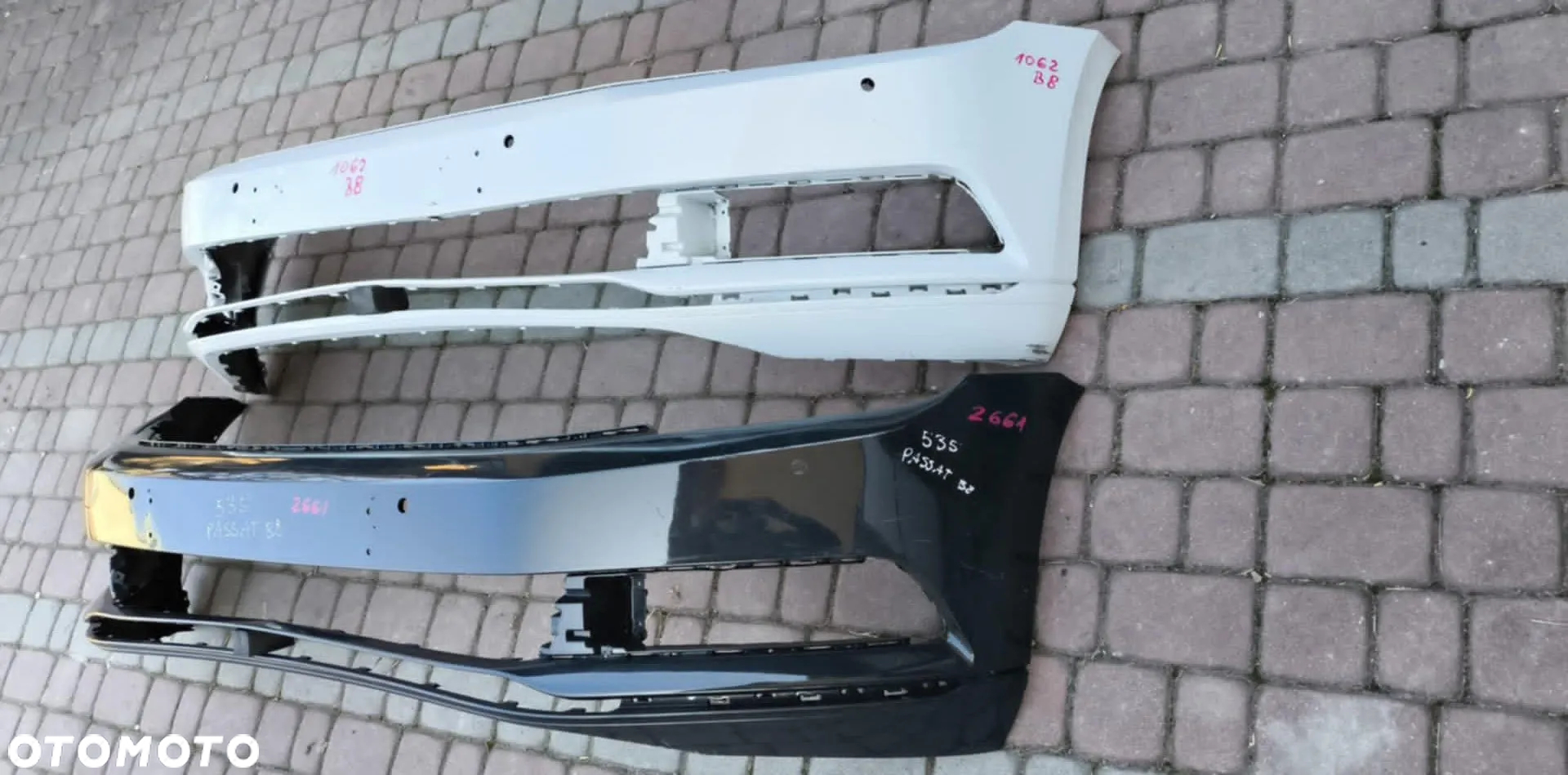 Zderzak przód przedni VW PASSAT B8 2014-> biały LC9A 3G0 4 PDC 2014-2018 - 4