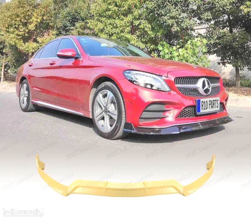 SPOILER LIP FRONTAL MERCEDES CLASE C W205 18-21 LOOK AMG - 1