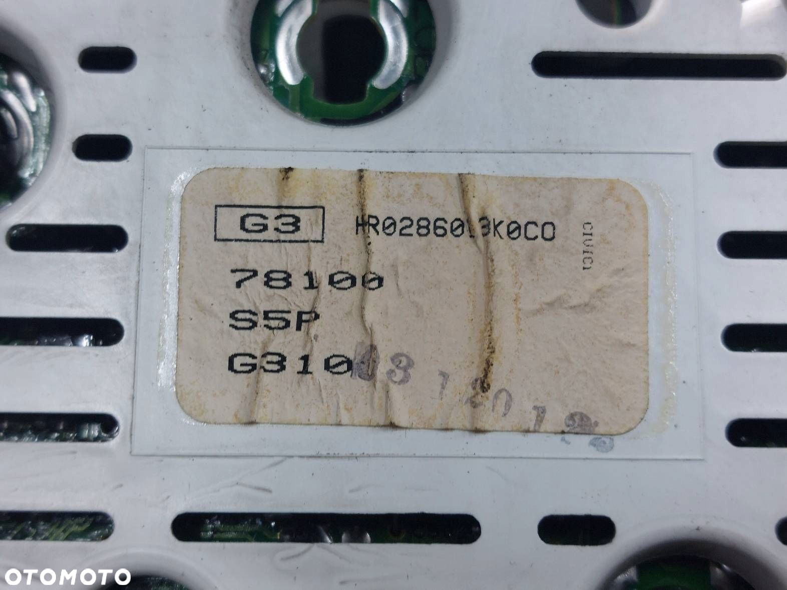 LICZNIK ZEGARY HONDA CIVIC VII 1.7 16V 78100-S5P-G310 HR0286073K0CO - 5