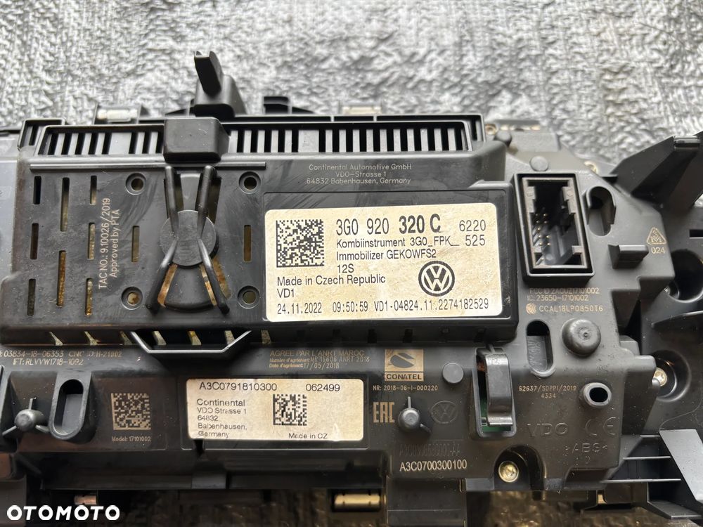 VW Tiguan II 5NA licznik zegar virtual kokpit 3G0920320C - 3