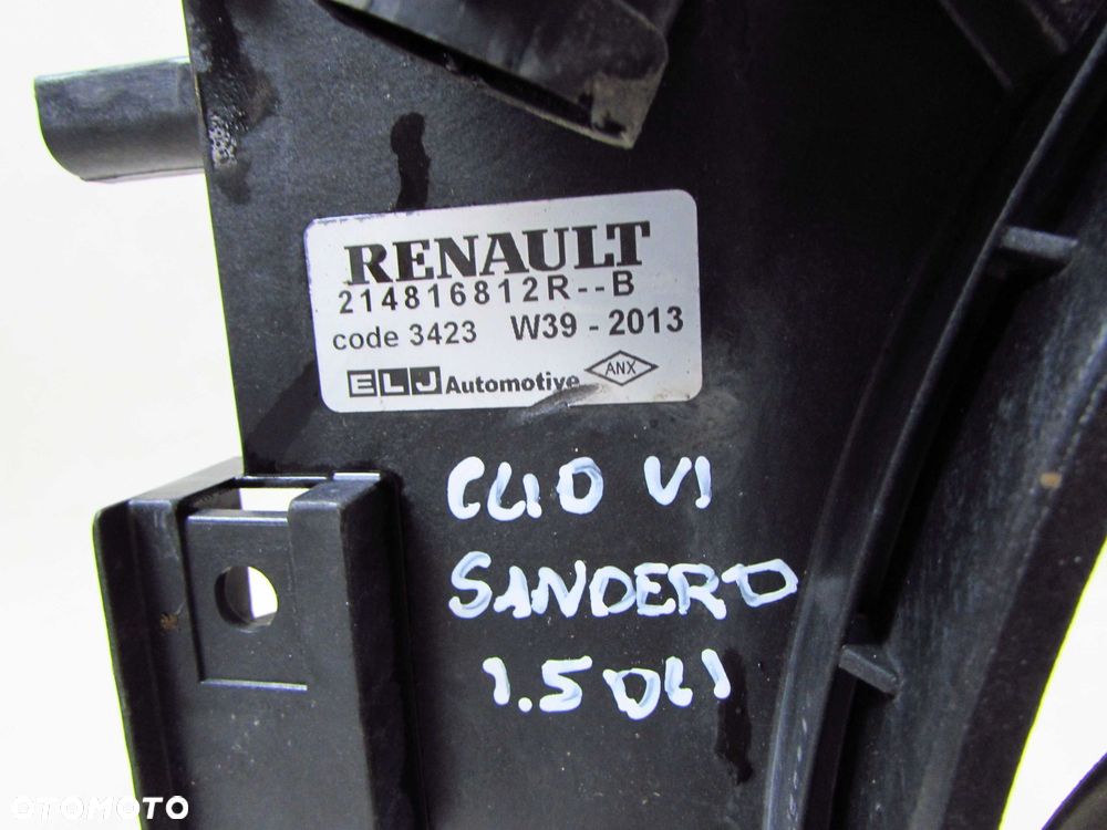 RENAULT CLIO IV SANDERO II 1.5 DCI 12-17 WIATRAK WENTYLATOR CHLODNICY 214816812R - 9