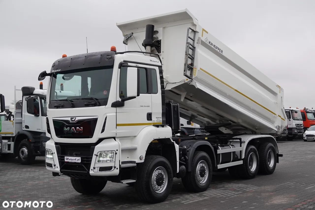 MAN TGS 41.460 / 8x8 / WYWROTKA TYLNOZSYP / MANUAL / KH-KIPPER / EURO 6 / 2019 ROK / PO KONTRAKCIE SERWISOWYM - 1
