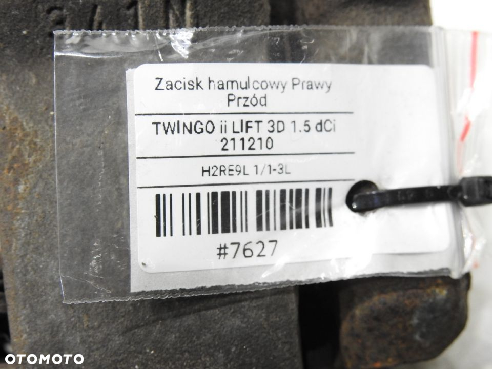 ZACISK HAMULCOWY PRAWY PRZÓD TWINGO II 1.5 DCI - 8