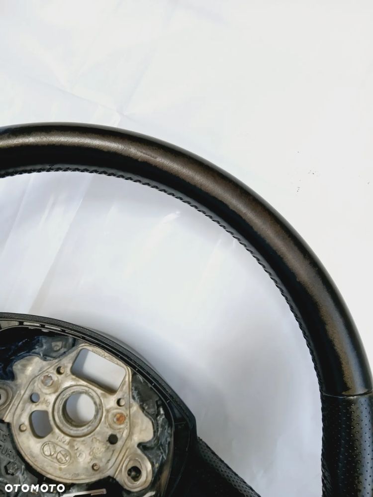 Kierownica Skórzana Skóra Czarna 3-Ramienna Audi A6 C6 4F0419091AP - 6