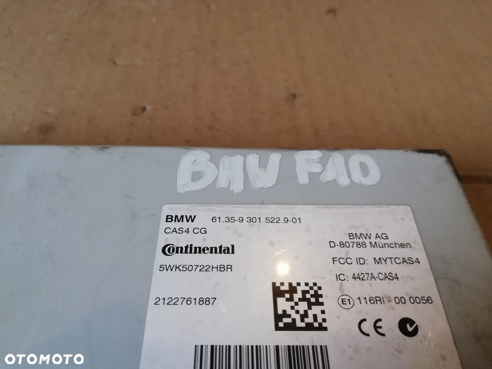 STEROWNIK MODUŁ CAS 9301522 BMW F10 - 2