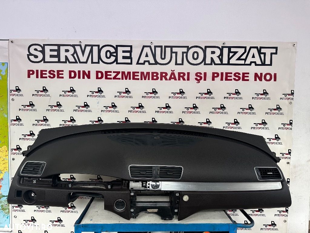 Kit AirBag complet VW PASSAT B7 2010 2011 2012 2013 2014 plansa bord, centuri, cortina, airbag volan MARO - 1