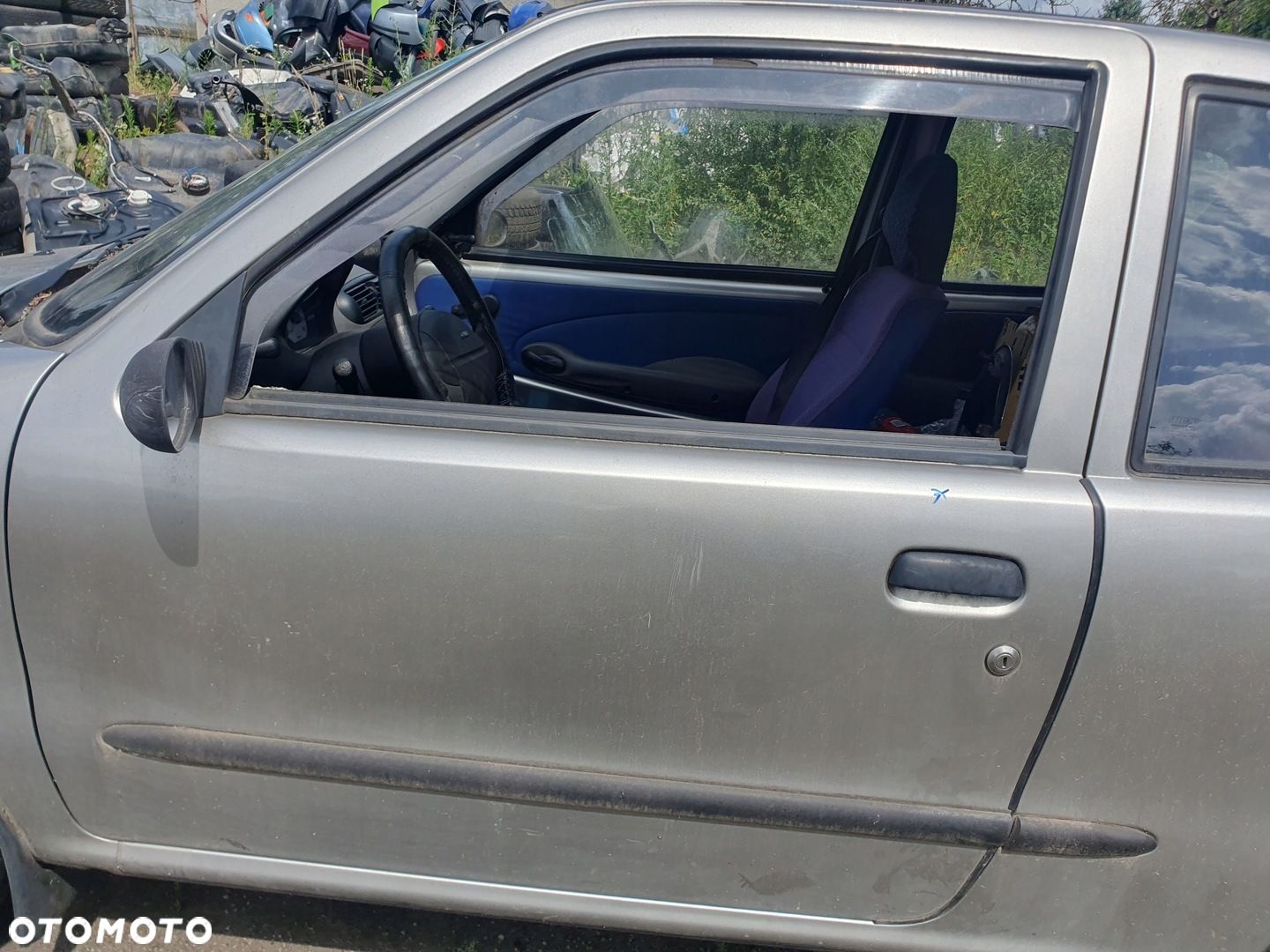 drzwi lewe Fiat Seicento 97-2003 Grigio Steel 647 - 1
