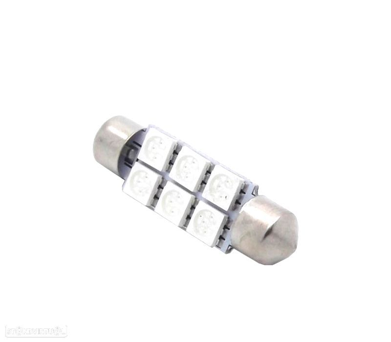 LÂMPADA LED AZUL C5W FESTOON 36 39 41MM - 2