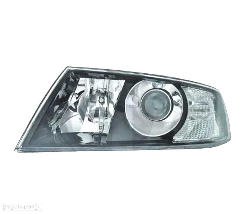 FARÓIS COM PROJETOR SKODA OCTAVIA 05-08 FUNDO PRETO - 2