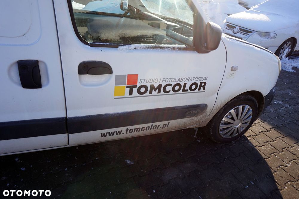 DRZWI PRZEDNIE PRAWE KANGOO I PH2 LIFT O389  BIAŁY RENAULT 2003-2008 - 2