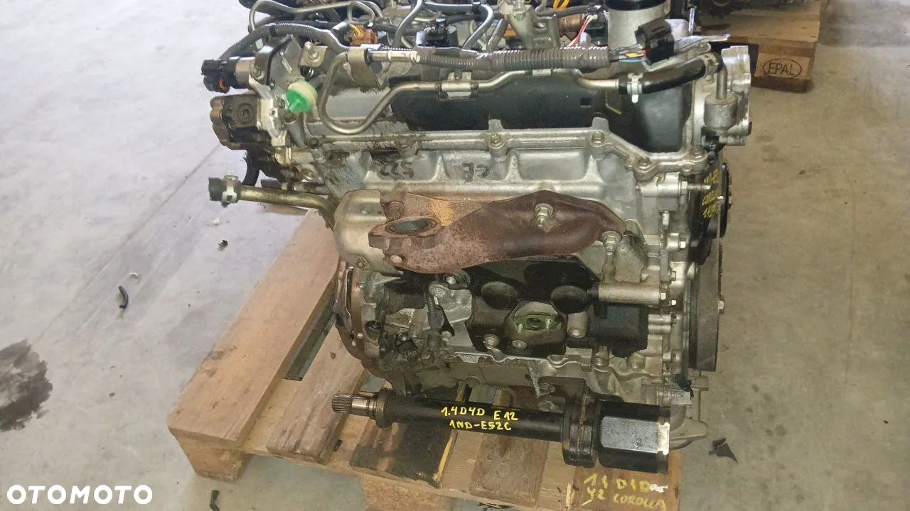 SILNIK TOYOTA YARIS II 2 06-> 1ND  AURIS I COROLLA E12, E-12 1,4 D4D 17880-0N020 1.4 D4D, 1,4 D-4D - 4