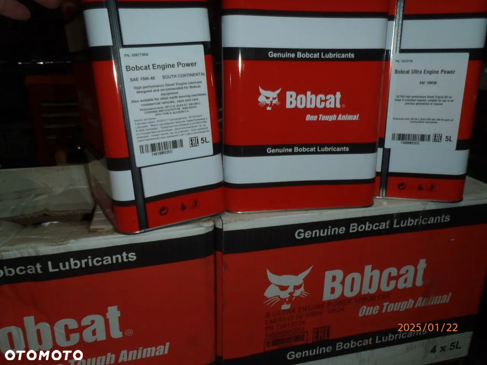 olej silnikowy oryginał bobcat cat kubota jcb traktor koparka 15w40 10w30 - 7