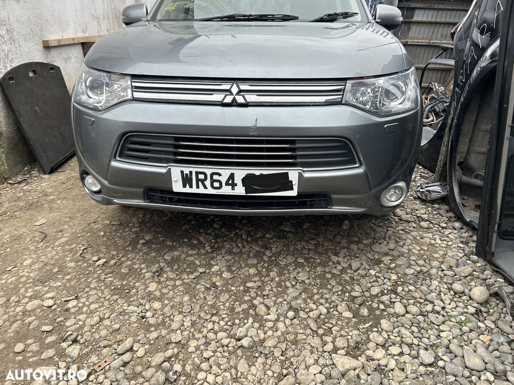 Bara fata Mitsubishi Outlander III 2012 - 2015 Gri (1158) model cu spalatoare far - 1